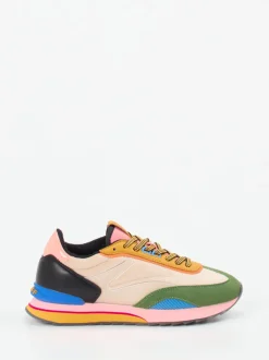 THE HOFF BRAND – Sneaker aus Textil und Veloursleder multicolor