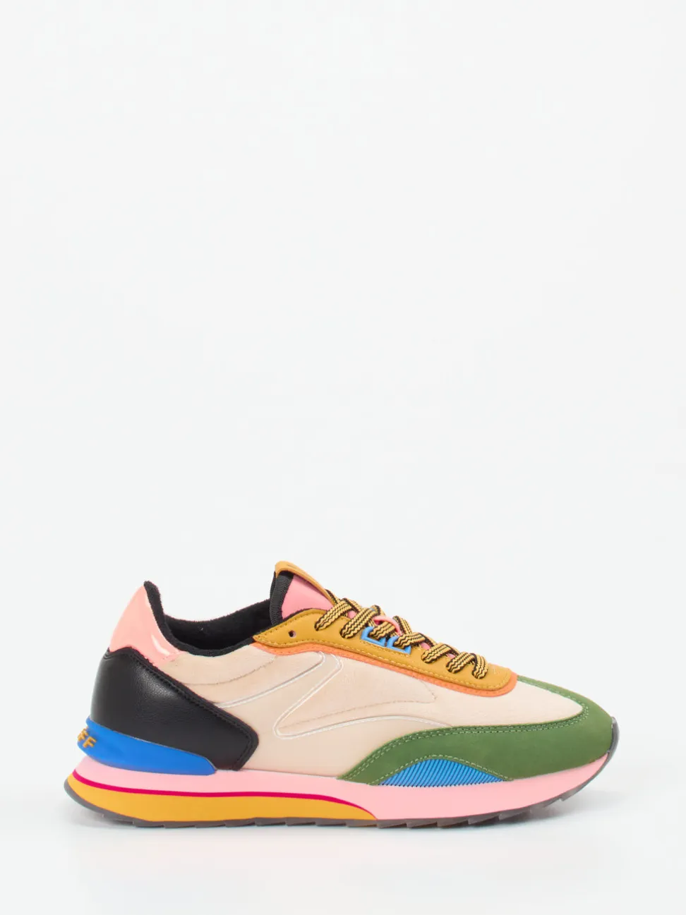THE HOFF BRAND – Sneaker aus Textil und Veloursleder multicolor