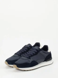 THE HOFF BRAND – Sneaker aus Textil und Veloursleder blau