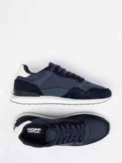 THE HOFF BRAND – Sneaker aus Textil und Veloursleder blau