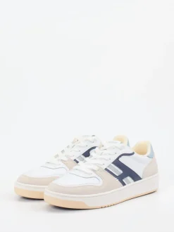 THE HOFF BRAND – Sneaker aus Leder und Mesh weiß