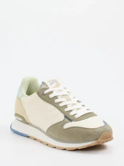 The Hoff Brand – Sneaker aus Textil und Veloursleder Beige
