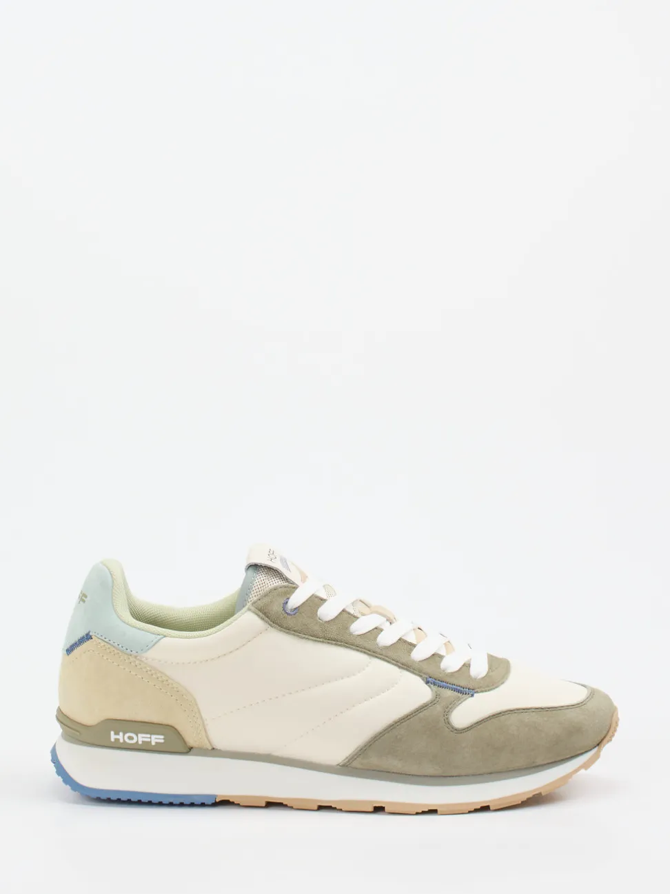 The Hoff Brand – Sneaker aus Textil und Veloursleder Beige
