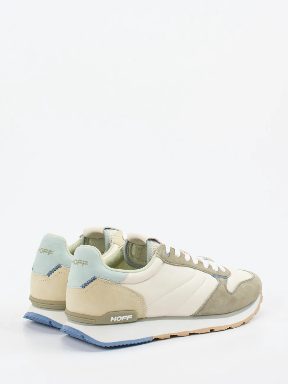 The Hoff Brand – Sneaker aus Textil und Veloursleder Beige