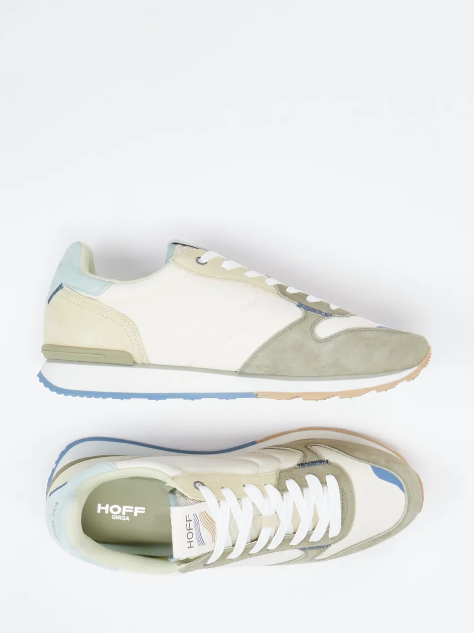 The Hoff Brand – Sneaker aus Textil und Veloursleder Beige