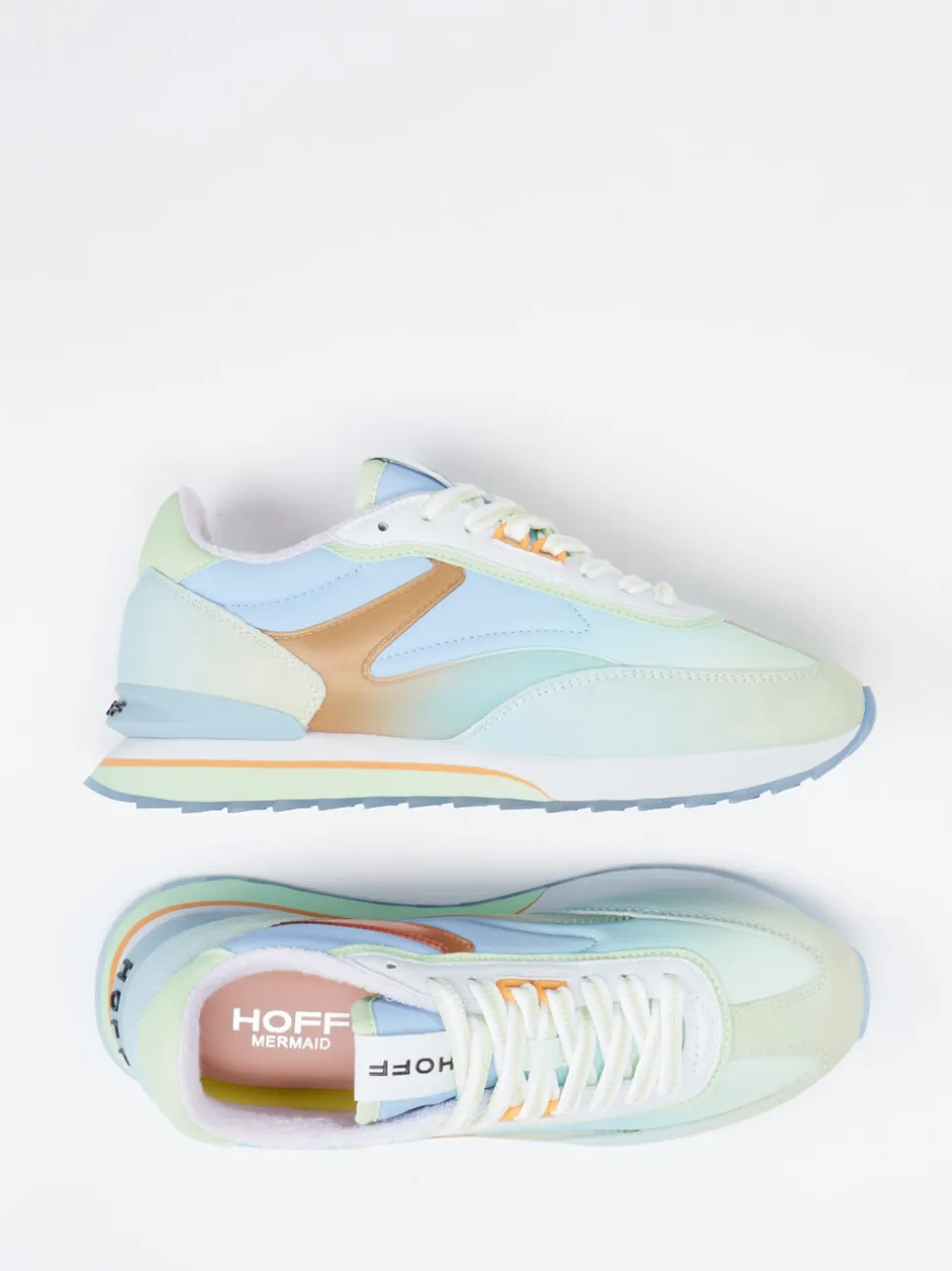 THE HOFF BRAND – Sneaker aus Textil und Veloursleder Mintgrün