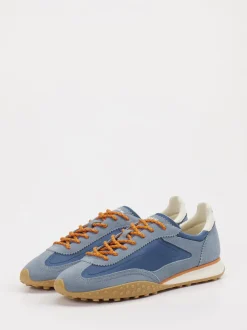 THE HOFF BRAND – Sneaker aus Veloursleder Jeansblau