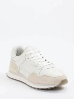 THE HOFF BRAND – Sneaker aus Lamm- und Veloursleder Offwhite