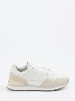 THE HOFF BRAND – Sneaker aus Lamm- und Veloursleder Offwhite