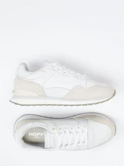 THE HOFF BRAND – Sneaker aus Lamm- und Veloursleder Offwhite