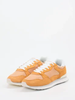 THE HOFF BRAND – Sneaker aus Veloursleder mandelorange