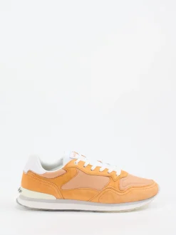 THE HOFF BRAND – Sneaker aus Veloursleder mandelorange