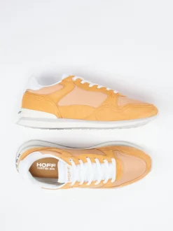 THE HOFF BRAND – Sneaker aus Veloursleder mandelorange