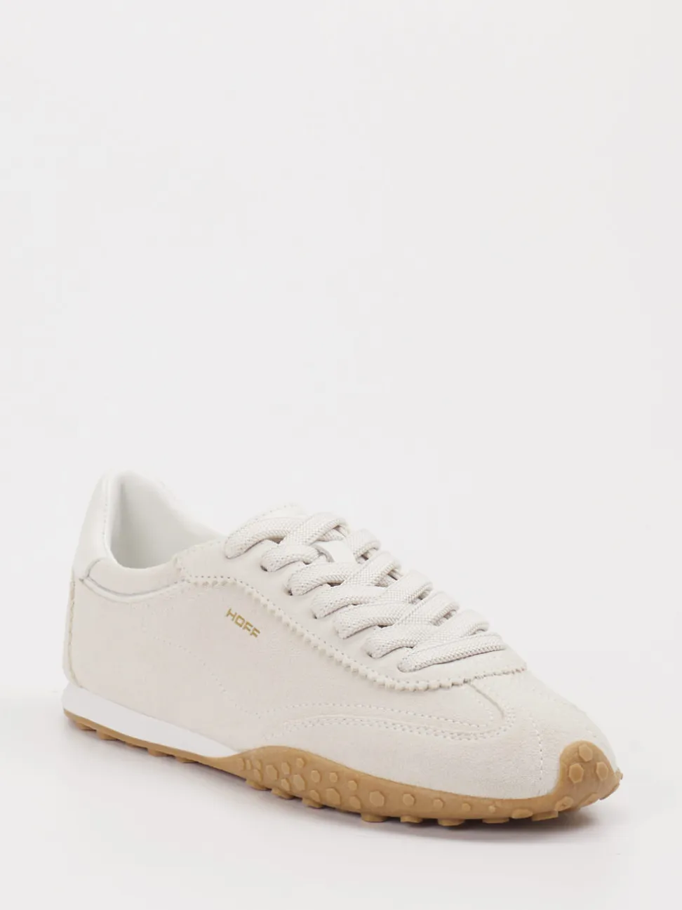 THE HOFF BRAND – Sneaker aus Veloursleder Offwhite