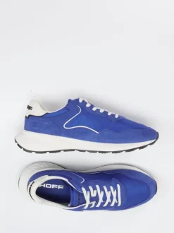 THE HOFF BRAND – Sneaker aus Velour/Textil Kobaltblau