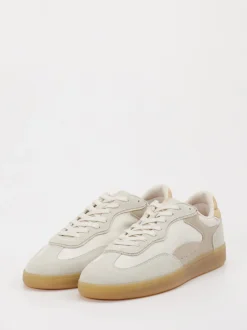 THE HOFF BRAND – Sneaker aus Veloursleder beige