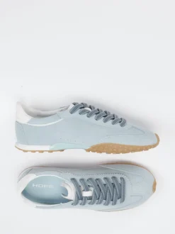 THE HOFF BRAND – Sneaker aus Veloursleder taubenblau