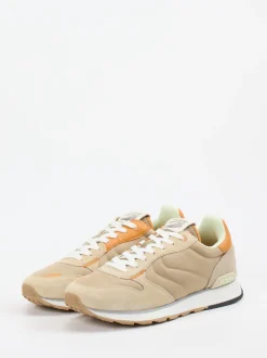 THE HOFF BRAND – Sneaker aus Textil und Veloursleder beige