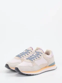 THE HOFF BRAND – Sneaker aus Veloursleder und Mesh Rosé