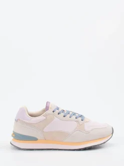 THE HOFF BRAND – Sneaker aus Veloursleder und Mesh Rosé