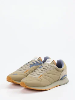 THE HOFF BRAND – Sneaker aus Textil und Veloursleder khaki