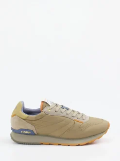 THE HOFF BRAND – Sneaker aus Textil und Veloursleder khaki