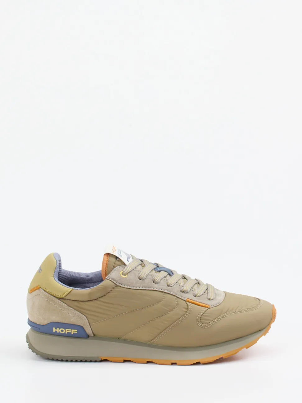 THE HOFF BRAND – Sneaker aus Textil und Veloursleder khaki