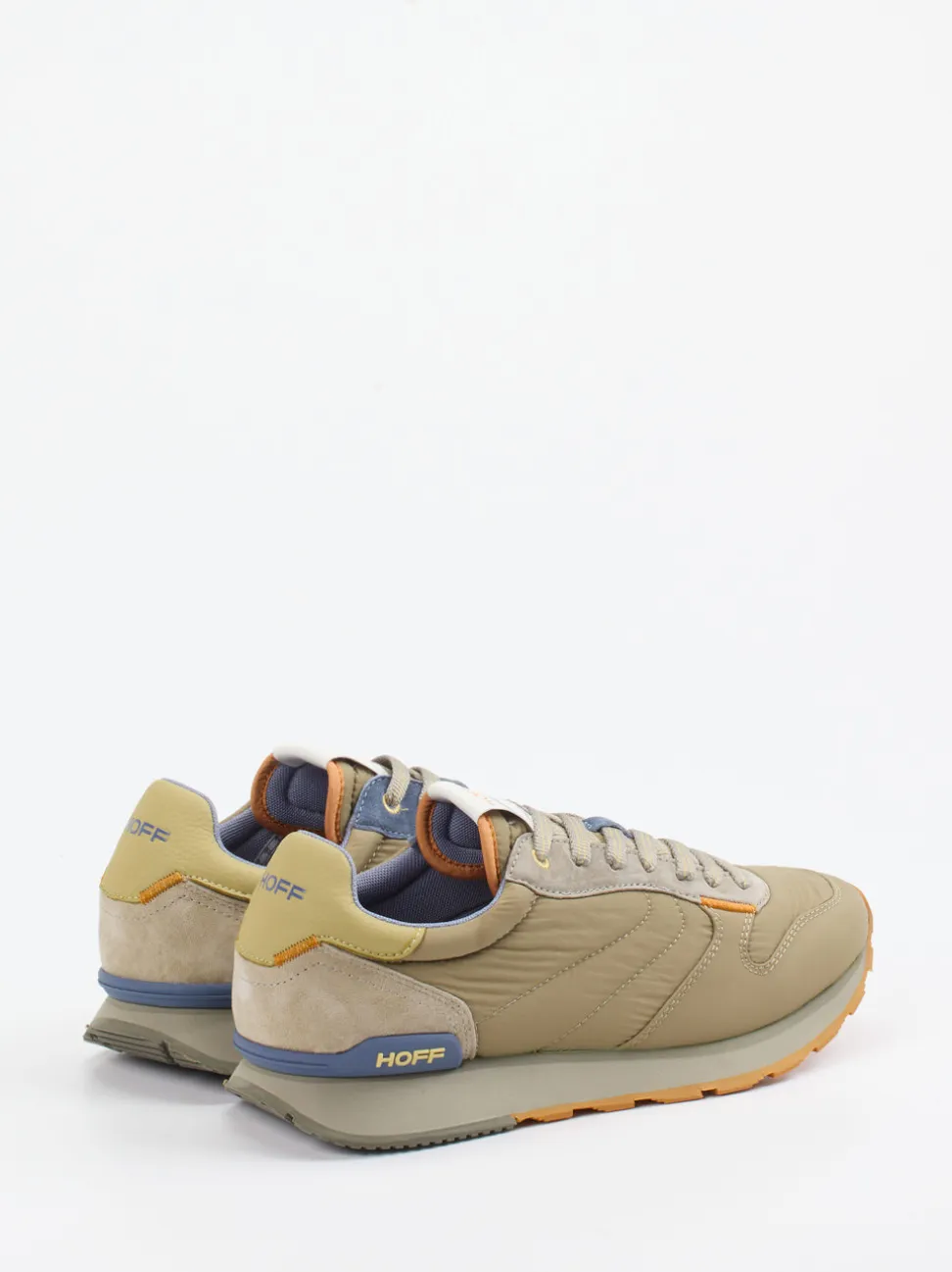 THE HOFF BRAND – Sneaker aus Textil und Veloursleder khaki