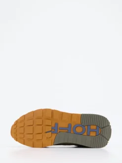 THE HOFF BRAND – Sneaker aus Textil und Veloursleder khaki