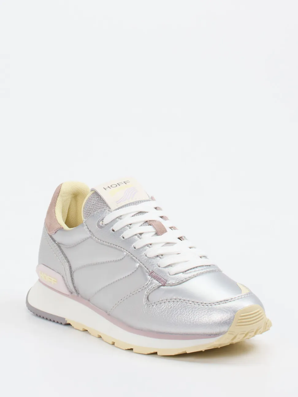 THE HOFF BRAND – Sneaker aus Metallic-Material silberfarben