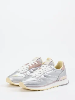 THE HOFF BRAND – Sneaker aus Metallic-Material silberfarben
