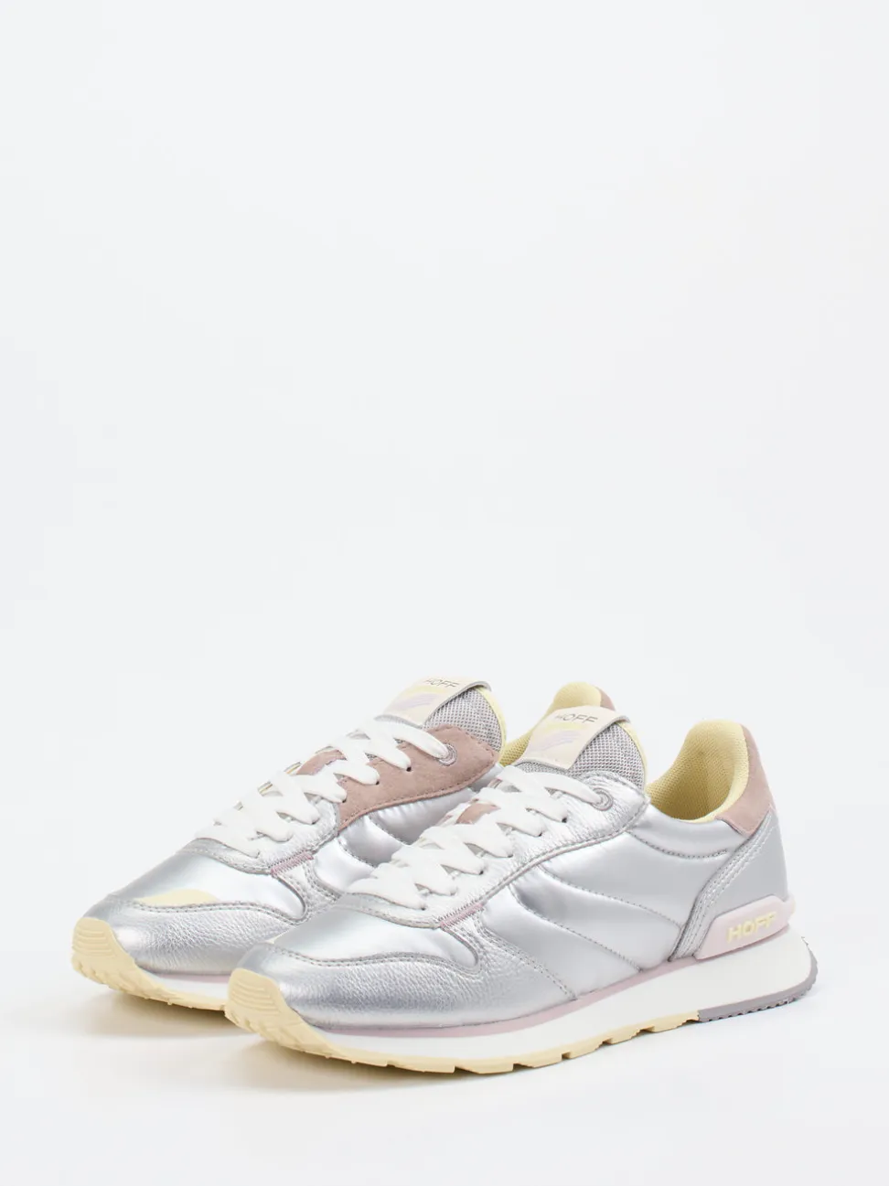 THE HOFF BRAND – Sneaker aus Metallic-Material silberfarben
