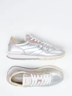 THE HOFF BRAND – Sneaker aus Metallic-Material silberfarben