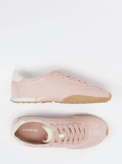 THE HOFF BRAND – Sneaker aus Veloursleder altrosa