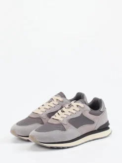 THE HOFF BRAND – Sneaker Berlin aus Veloursleder und Textil grau