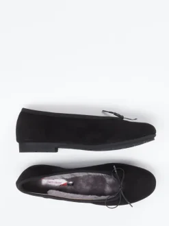 Thierry Rabotin – Ballerinas aus Veloursleder schwarz