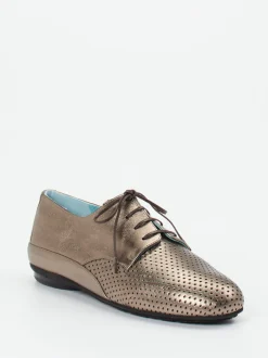 Thierry Rabotin – Derby-Schnürschuh aus Metallicleder grau