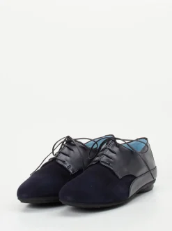 Thierry Rabotin – Derby-Schnürschuhe aus Veloursleder Blau