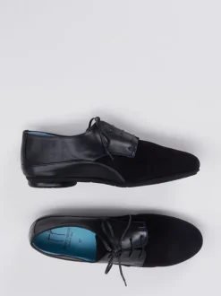 Thierry Rabotin – Derby-Schnürschuhe aus Veloursleder Blau