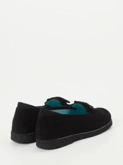 Thierry Rabotin – Loafer aus Veloursleder Schwarz
