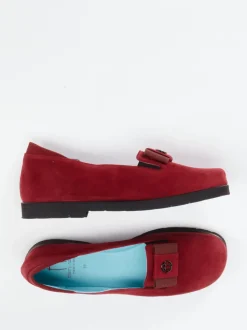 Thierry Rabotin – Loafer aus Veloursleder bordeauxrot