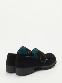 Thierry Rabotin – Loafer aus Veloursleder Schwarz