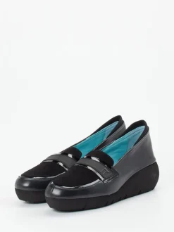 Thierry Rabotin – Plateau-Loafer aus Veloursleder Schwarz