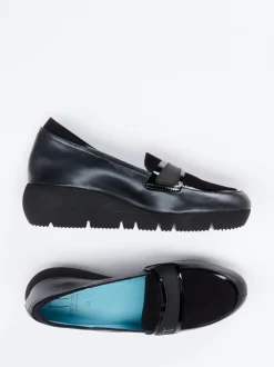 Thierry Rabotin – Plateau-Loafer aus Veloursleder Schwarz