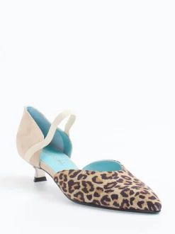 Thierry Rabotin – Spangenpumps aus Veloursleder Beige