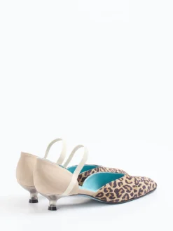 Thierry Rabotin – Spangenpumps aus Veloursleder Beige