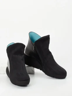Thierry Rabotin – Stiefelette aus Textil und Lammnappa