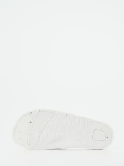 Thies – Badepantolette aus Textil in Hellgrau