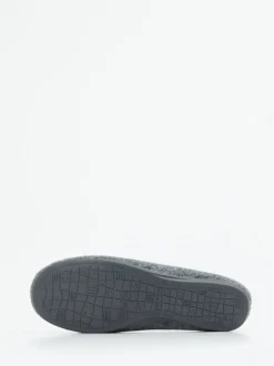 Thies – Ballerina-Hausschuh aus Wollfilz anthrazit