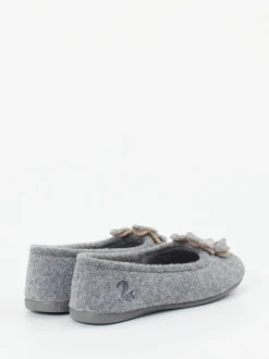 Thies – Ballerina-Hausschuh aus Filz in Grau